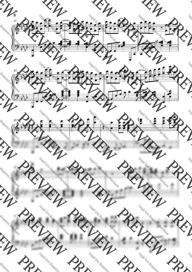 오피셜히게단디즘(Official髭男dism) - Pretender 피아노 악보 by 건반윤1