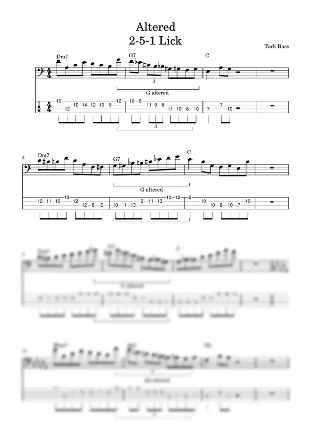 2-5-1 Altered Lick