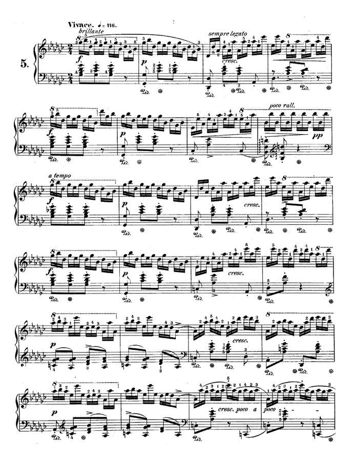 F. Chopin (쇼팽) - Etude Op.10 No.5  (흑건)