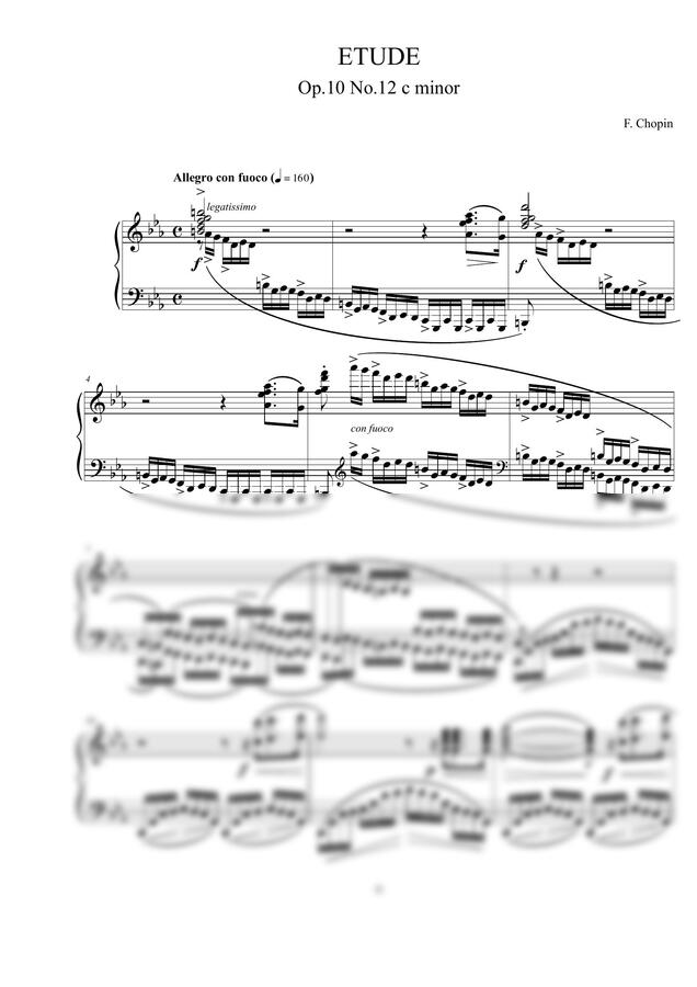 F. Chopin (쇼팽) - Etude Op.10 No.12 (혁명) (원곡) by 음악 나그네Music Traveler0