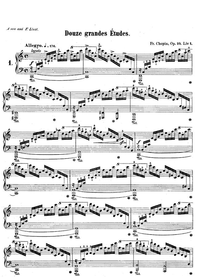 F. Chopin (쇼팽) - Etude Op.10 No.1 (승리)