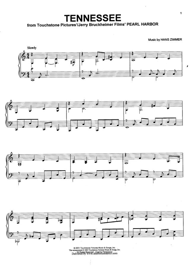 Hans Zimmer 한스짐머 - Pearl Harbor(진주만) O.s.t Tennessee
