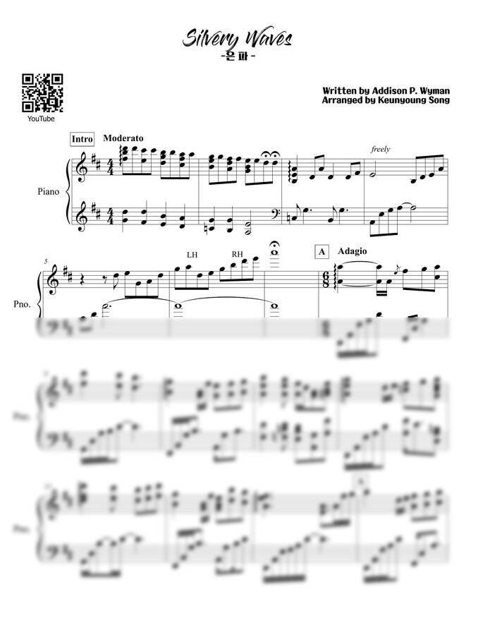 A.P.Wyman (와이먼) - 은파 (Silvery Waves) (피아노 소곡집) by 피아니스트 송근영0