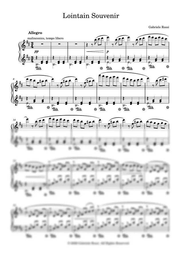 Gabriele Rossi - Lointain Souvenir