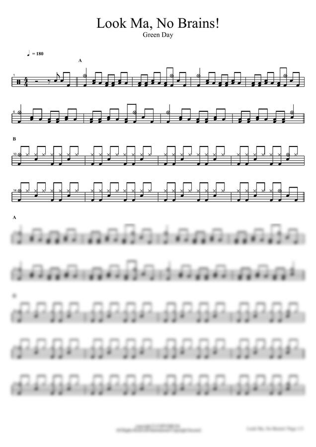 Green Day - Look Ma, No Brains! by COPYDRUM0