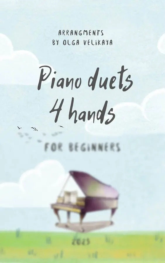 Olga Velikaya, - Piano duets 4 hands for beginners: Original arrangements for beginning pianists / Henry Mancini - The Pink Panther Theme