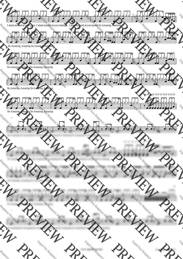 악보 > Hezekiah Walker Amazing by 카피드럼