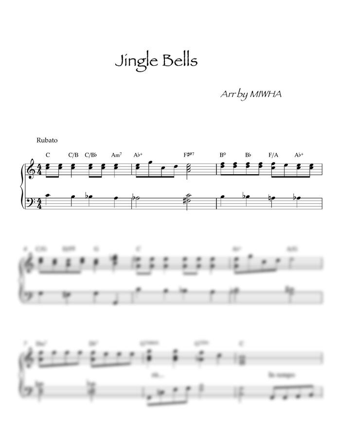 Jingle Bells - 징글벨 (쉬운 재즈 편곡) by MIWHA0