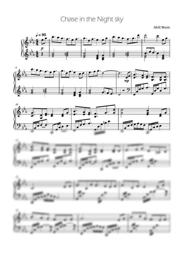 Abill Music - Chase in the Night sky (몽환적인 뉴에이지)