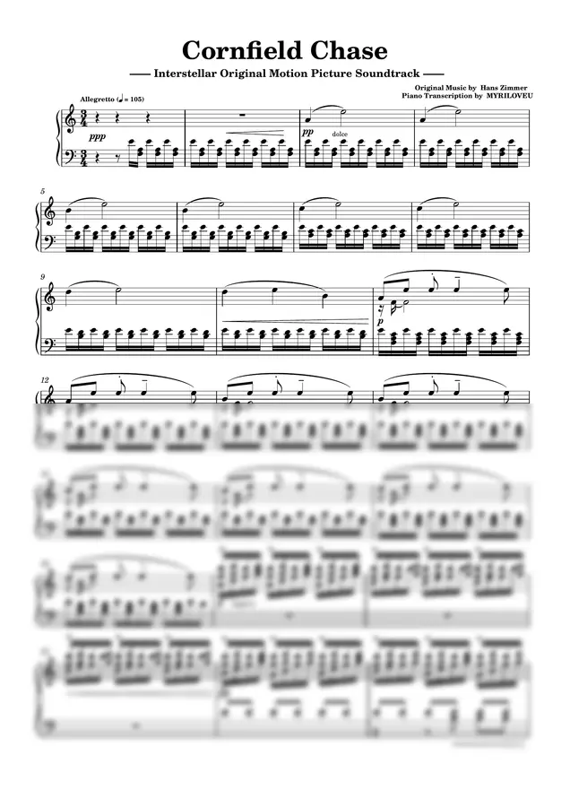 Interstellar - Cornfield Chase - Hans Zimmer