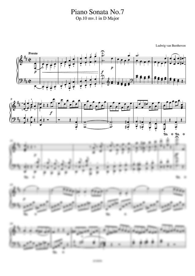L. V. Beethoven (베토벤) - Sonata No.7 (소나타 7번 1악장) (입시 단골곡) by JUNPIN0
