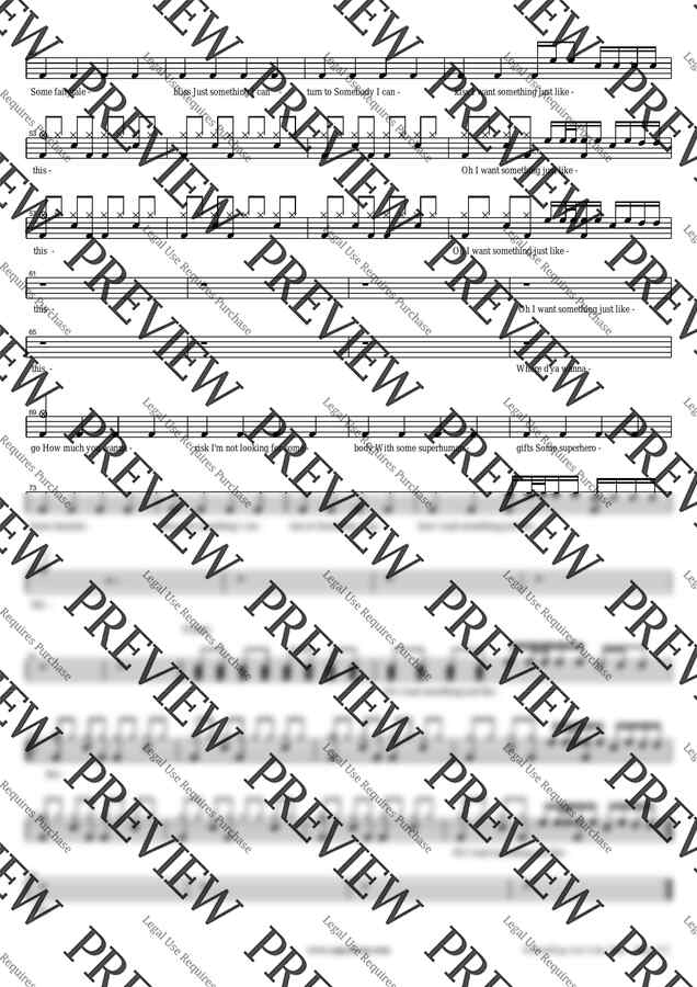 악보 > The Chainsmokers Something Just Like This by 카피드럼