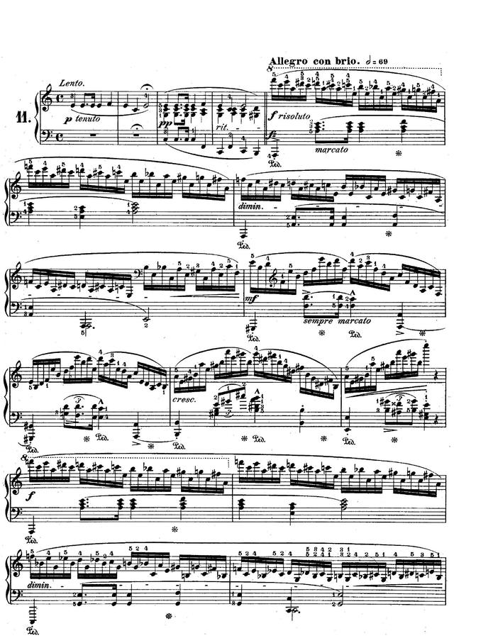 F. Chopin (쇼팽) - Etude Op.25 No.11 (겨울바람)
