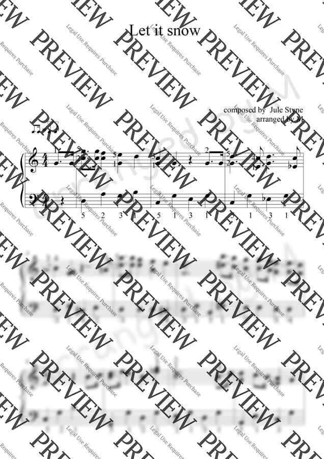 캐럴(크리스마스) - Let it snow (옥타브없는C키) by M1