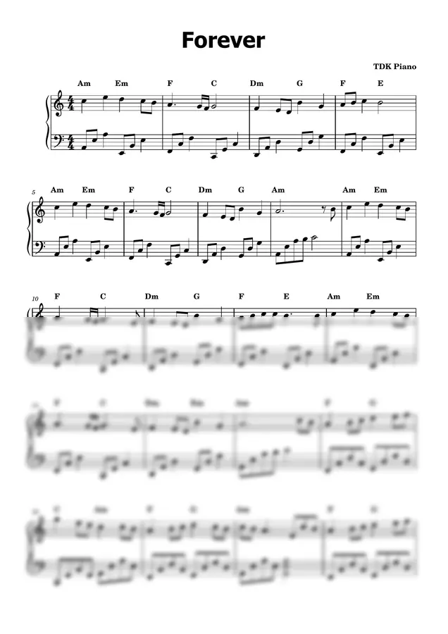 TDK Piano - Forever