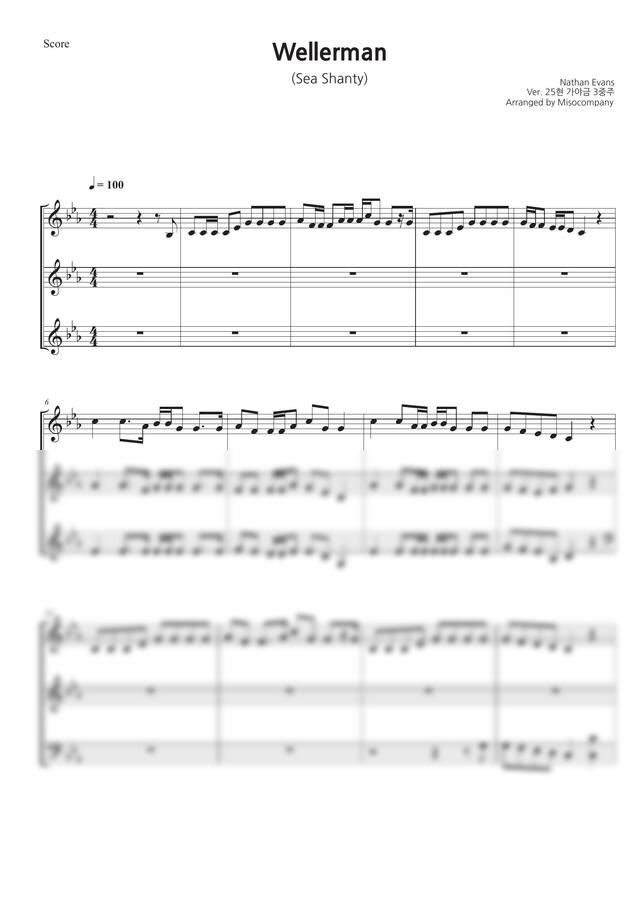 Wellerman(Sea� Shanty) - Ver. 25현 가야금 3중주 by 미소컴퍼니0