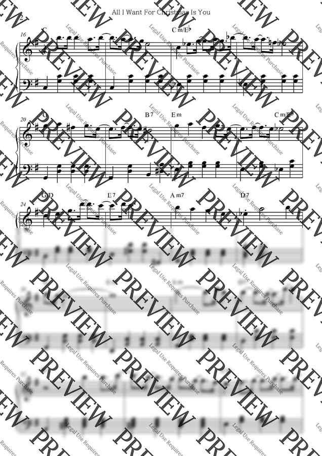 Mariah Carey - All I Want For Christmas Is You (쉬운버전) by 리트뮤직1