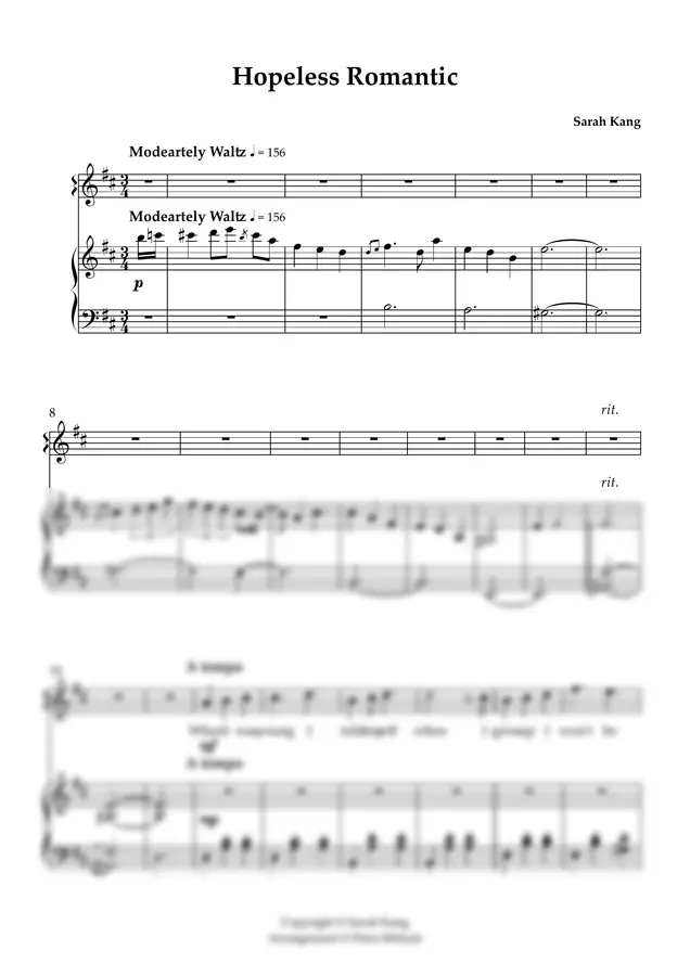 Sarah Kang - Hopeless Romantic