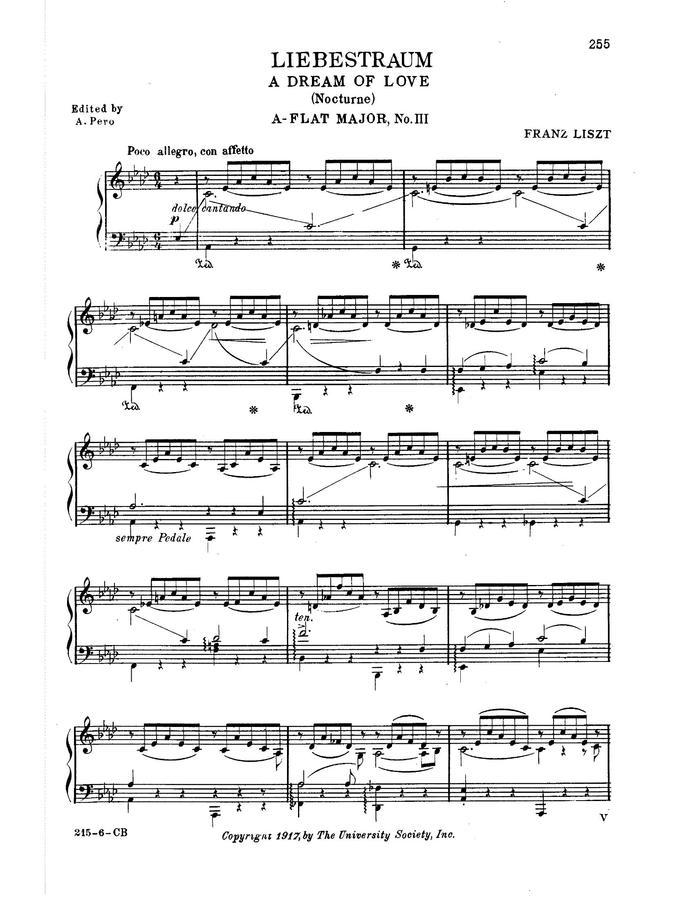 F. Liszt (리스트) - Nocturnes Op.62-1 No.3 'Liebestraum' (사랑의 꿈)