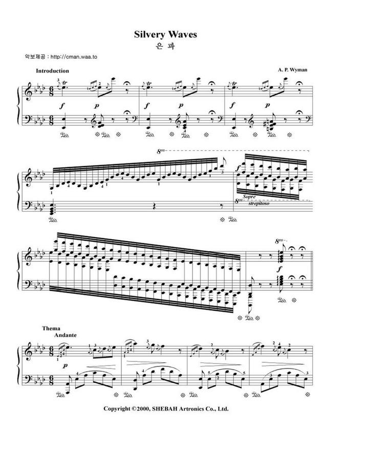 A.P.Wyman (와이먼) - 은파 (Silvery Waves)