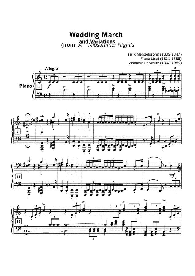 F. Mendelssohn (멘델스존) - A Midsummer Night`s Dream 'Wedding March' (결혼 행진곡)