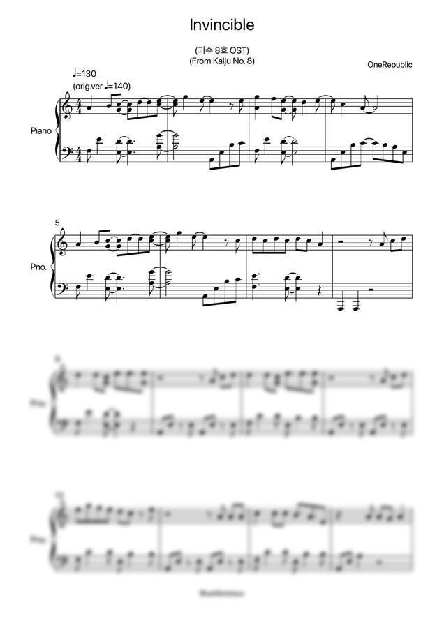 OneRepublic - Invincible (괴수8호 OST) by BlueMontreux0