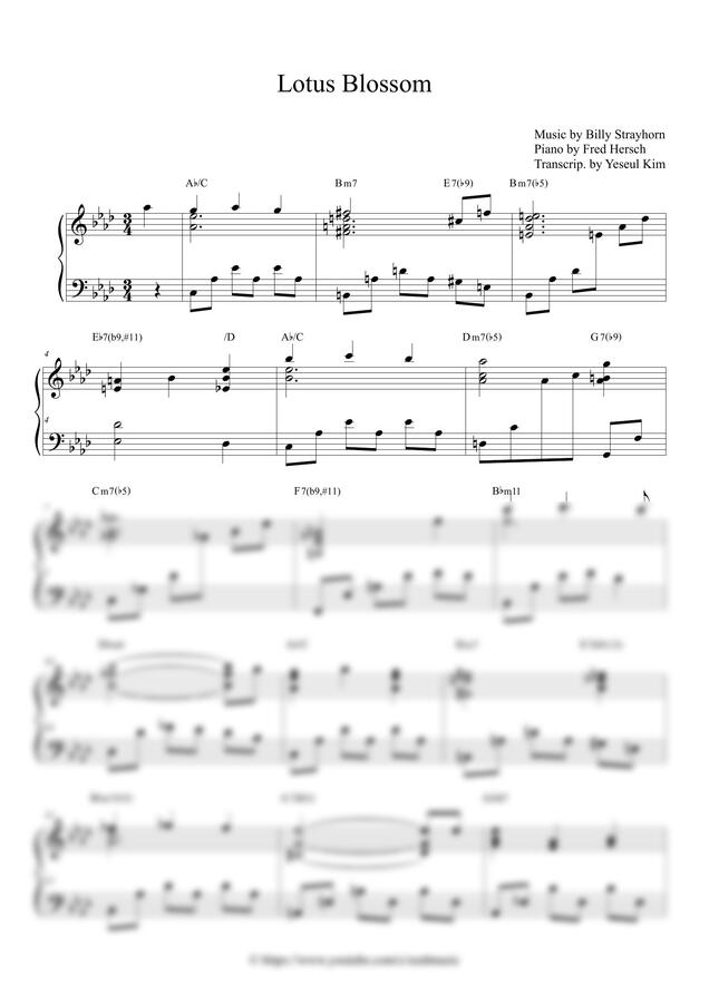 Fred Hersch - Lotus Blossom (billy stra)
