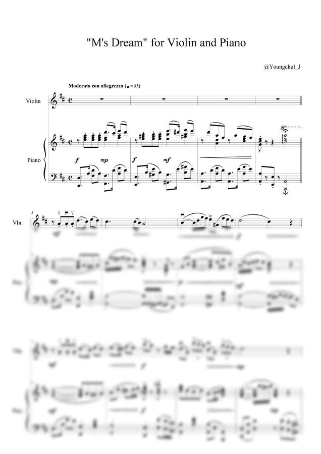Youngchul Jang M s Dream For Violin And Piano duet By youngchul-jang-m-s-dream-for-violin-and-piano-duet-by