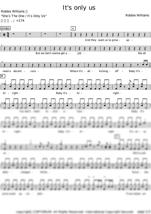Robbie Williams - Its Only Us by 카피드럼0