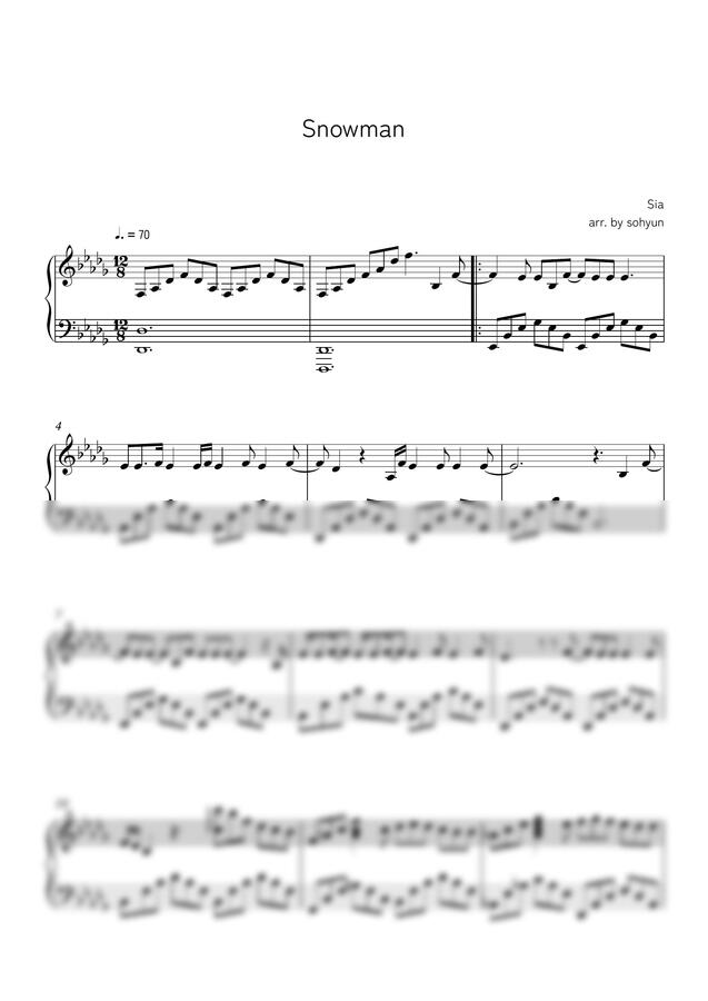 Sia - Snowman (스노우맨) by sohyun0