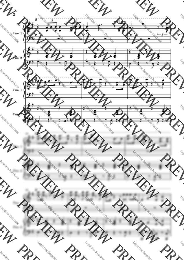 케데헌 GOLDEN 골든 - 피아노 듀엣곡(1piano 4hands) (포핸즈) by 뮤직노트1