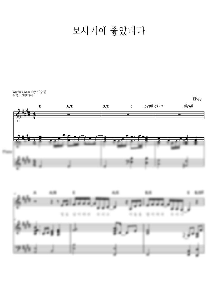 WELOVE(위러브) - 보시기에 좋았더라 E,F,Gkey (피아노 반주) by 건반자매0
