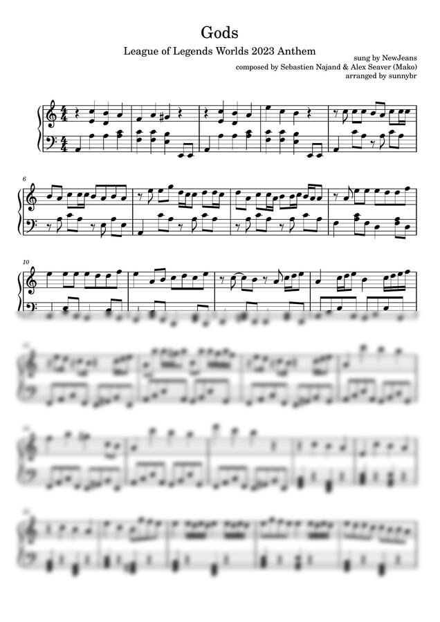 NewJeans - Gods (Easy ver.) by sunnybr0