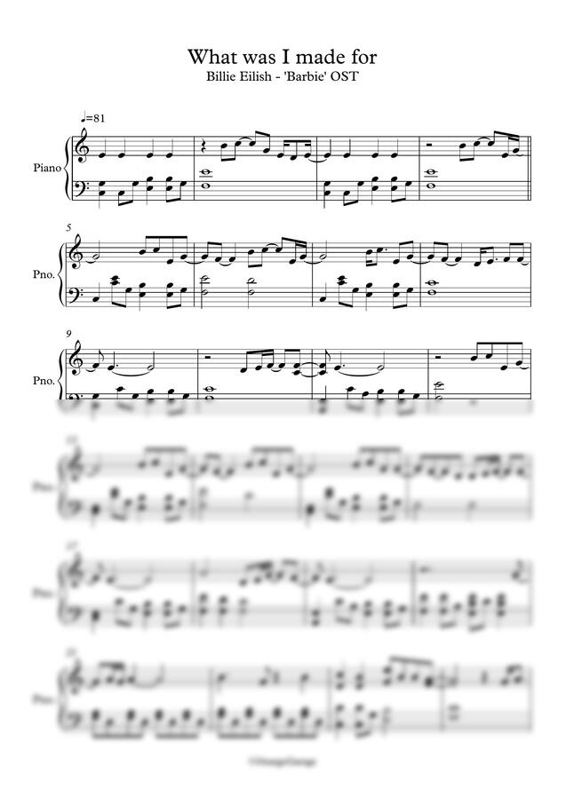 BillieEilish - What Was I Made for(Barbie OST) by OrangeGarage0