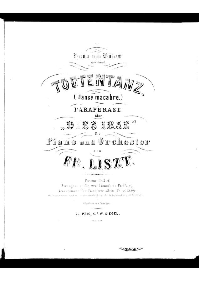 F. Liszt (리스트) - Totentanz (죽음의 무도)
