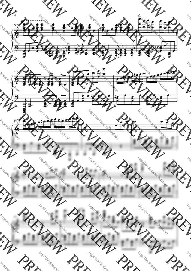 [귀멸의 칼날 OST] Aimer - 태양이 떠오르지 않는 세계 피아노 악보 by 건반윤1