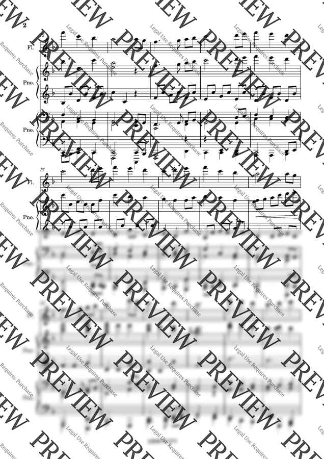 저 들 밖에 한밤중에-[플루트][피아노 연탄곡][성탄절 행사곡]1