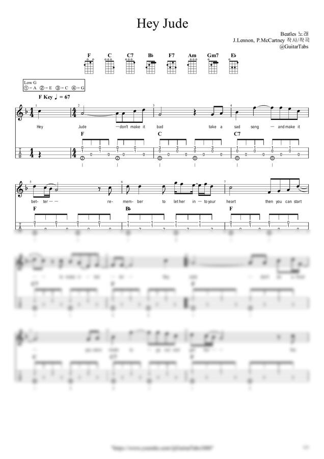 Beatles - Hey Jude by GuitarTabs0