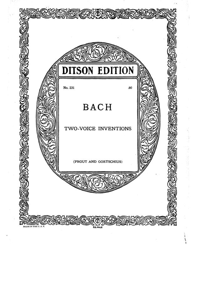 J.S. Bach (바흐) - Invention (인벤션)