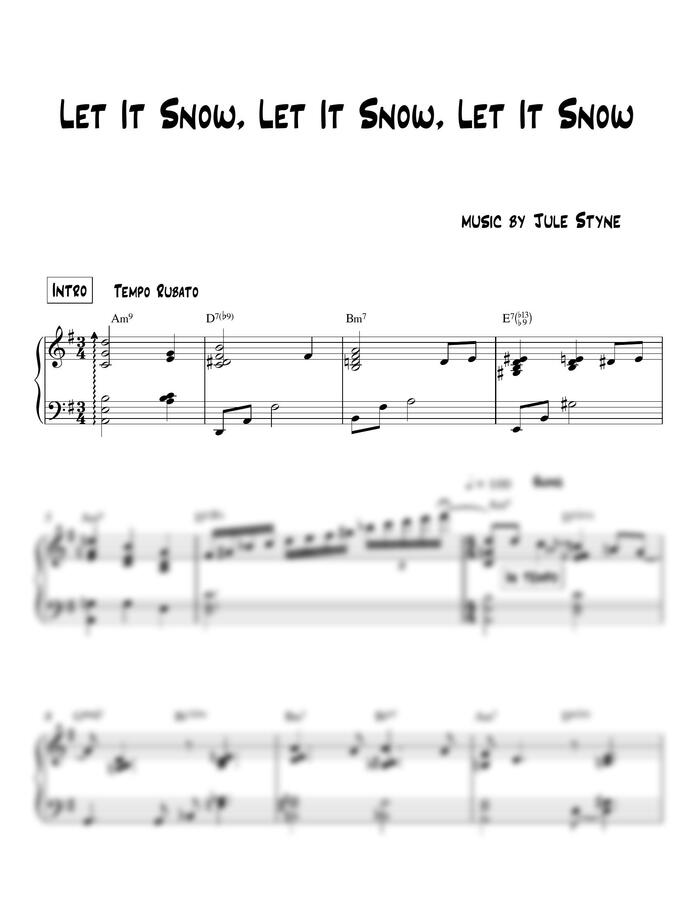 Jule Styne - Let it Snow, Let it Snow, Let it Snow (재즈 버젼) by MIWHA0