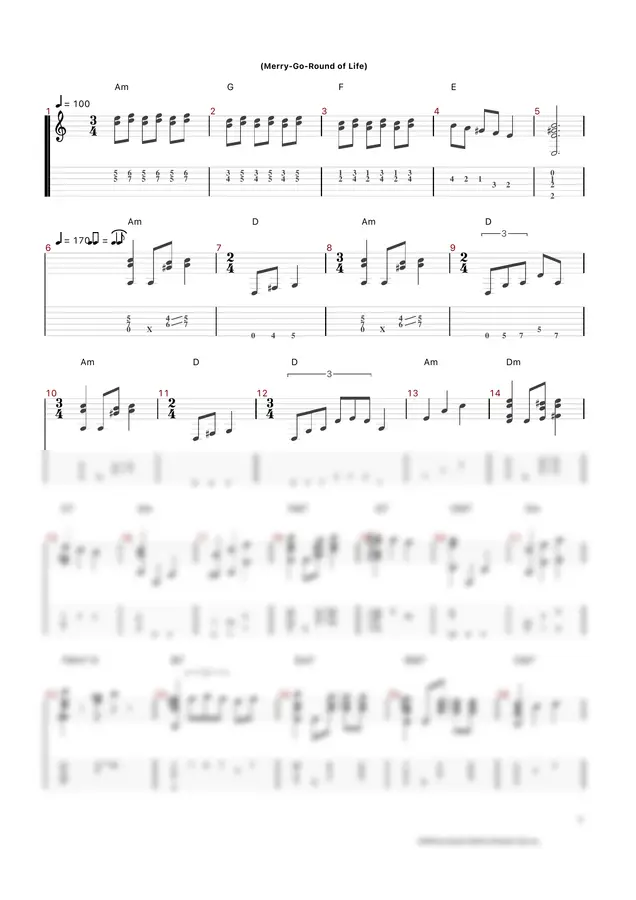 Joe Hisaishi - Merry-Go-Round of Life