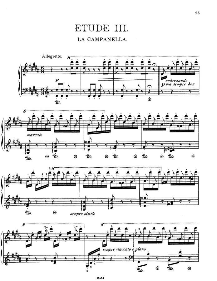 F. Liszt (리스트) - La Campanella (라 캄파넬라)