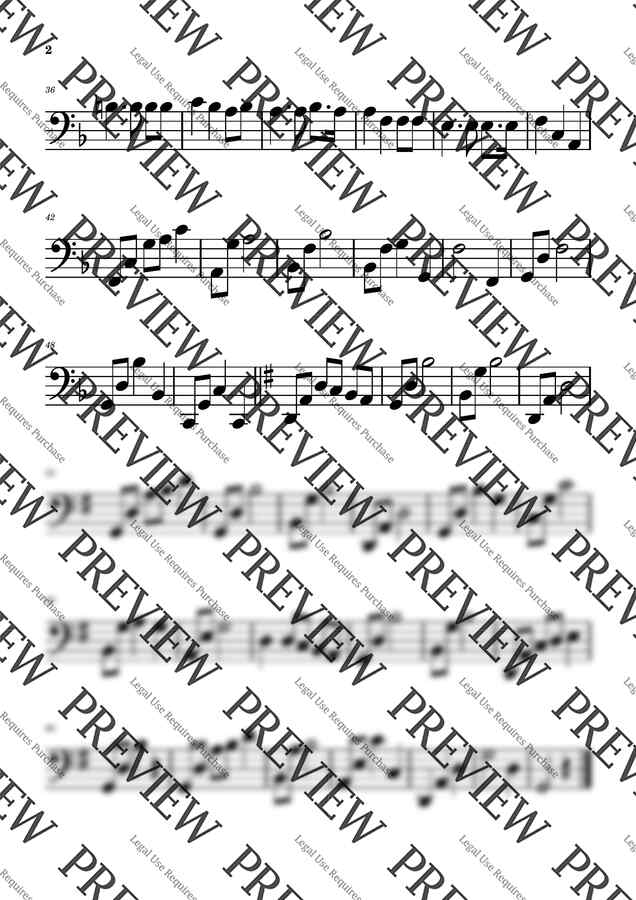 H.B.Richards - 공중 나는 새를 보라 현악 3중주 (첼로 파트) (추수감사) by 엘가뮤직1