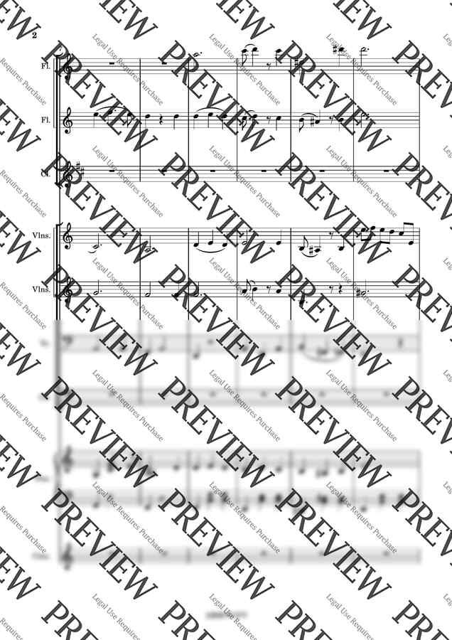 침침체리-[플루트][바이올린][첼로][피아노][쉬운 오케스트라 악보]1