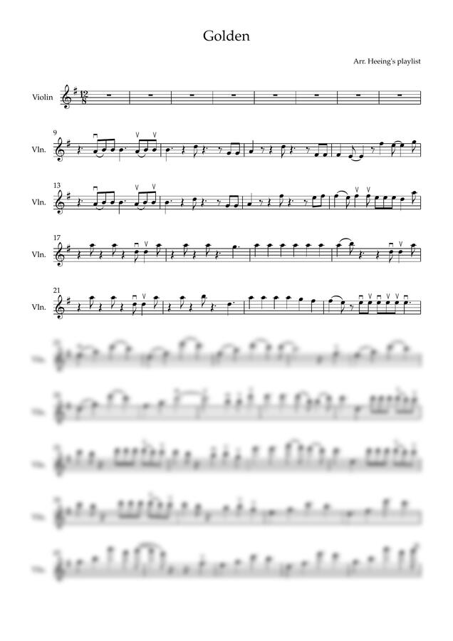 케이팝데몬헌터스 - Golden (violin) by Heeing's playlist0