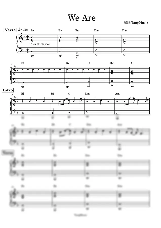 ONE OK ROCK - ONE OK ROCK 【We Are】丨鋼琴 KB伴奏版 
