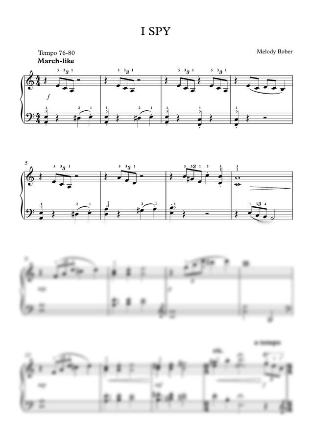 Melody bober - I SPY (바이엘수준,손가락호) by Scorer0