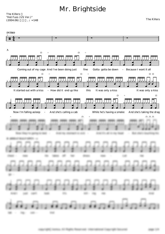 The Killers - Mr Brightside by 카피드럼0