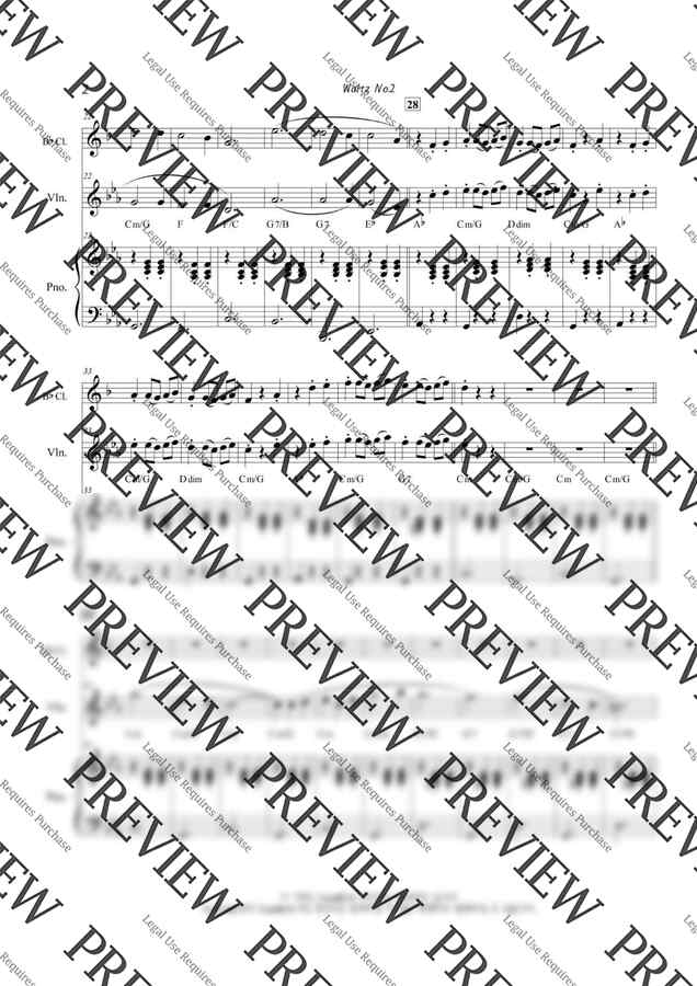 쇼스타코비치 - Shostakovichi Waltz.No2 (Pf,Cl,Vn) by 톤위드 ToneWith1