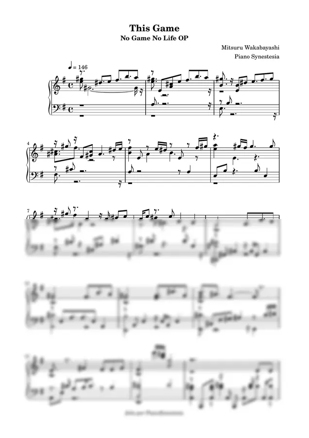 Mitsuru Wakabayashi - This Game (No Game No Life OP1)
